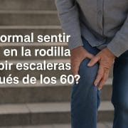 Dolor de rodilla en personas mayores al subir escaleras