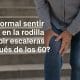 Dolor de rodilla en personas mayores al subir escaleras